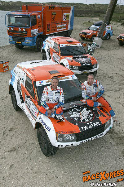 WIN; Meerijden met de Dakarsport of Ginaf Ralypower op strand van IJmuiden?